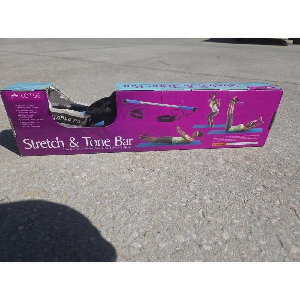 Lotus Stretch & Tone Bar Total On-The-Go Pilates,Stretching,Body Sculpting B16